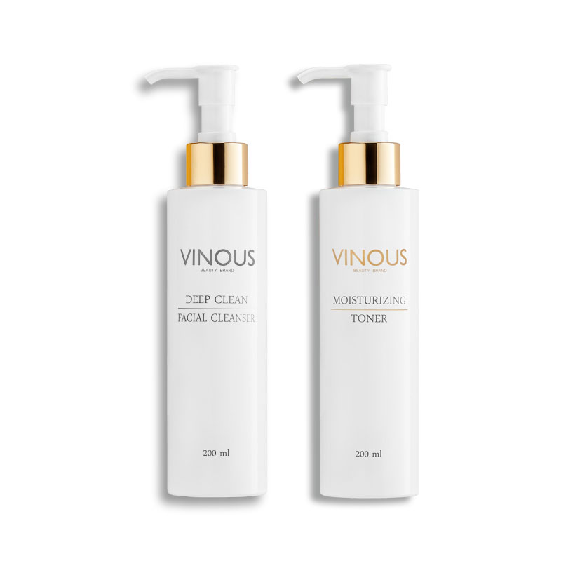Vinous 溫和洗卸精華保濕組